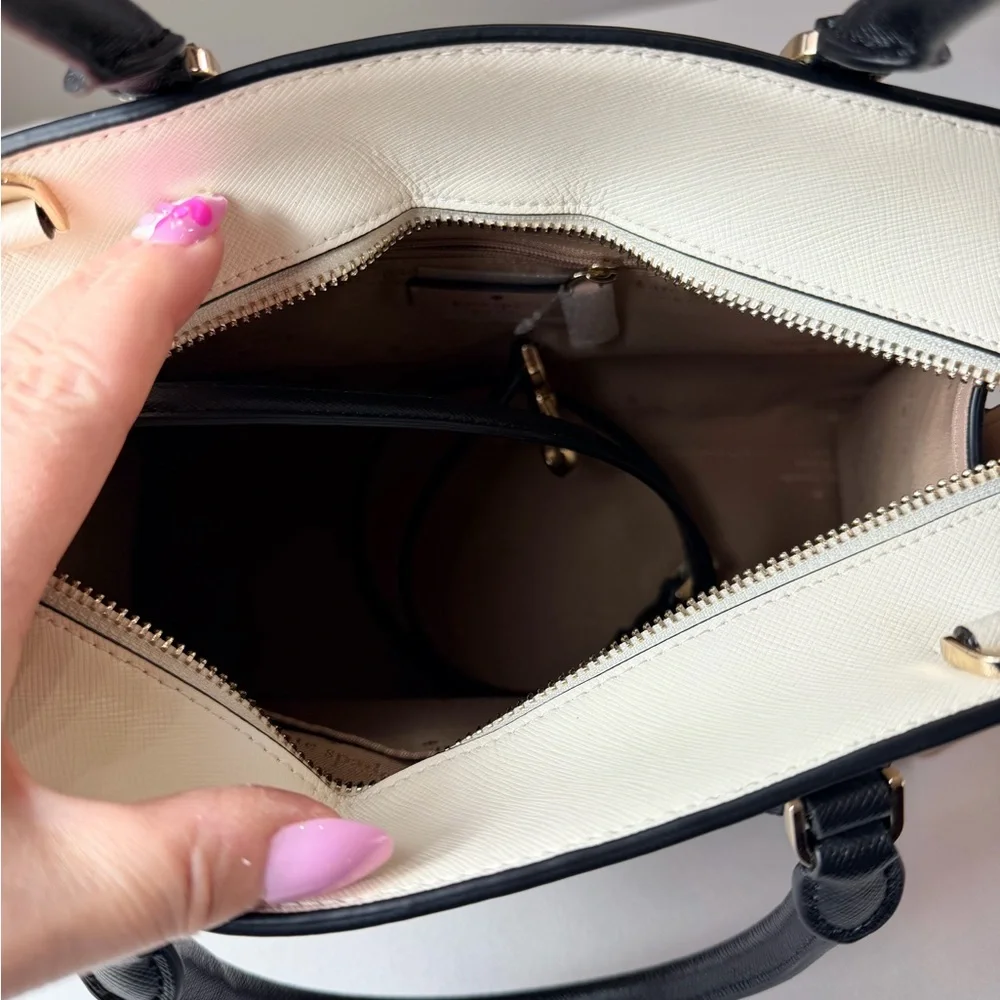 Kate Spade Black and Tan Satchel